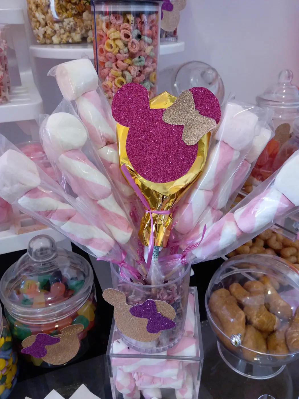 Espetadas de marshmallow